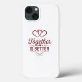 Samen Is Beter - Valentijnsdag Ontwerp Case-Mate iPhone Case (Achterkant)