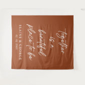 Samen is dit een mooie foto van Weddenschap Wandkleed (Voorkant (horizontaal))