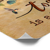 Samen is een mooie plek om mensvogel te zijn poster (Hoek)