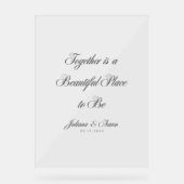 "Samen is een mooie plek om te zijn" Acryl Bord (Voorkant)