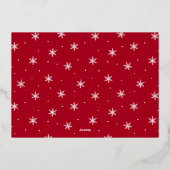 Samen is een prachtige plek om rood te worden. folie feestdagenkaart (Achterkant)