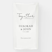 Samen is een prachtige plek om te zijn! Elegant, Spandoek (Verticaal)