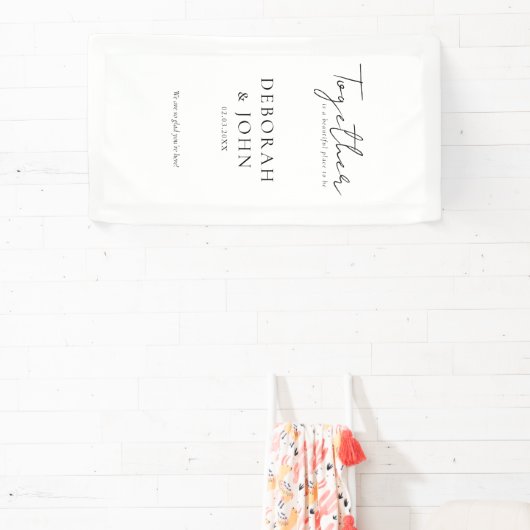 Samen is een prachtige plek om te zijn! Elegant, Spandoek (Insitu)