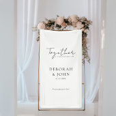 Samen is een prachtige plek om te zijn! Elegant, Spandoek