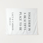 Samen is een prachtige plek om te zijn - elegant wandkleed (Voorkant (horizontaal))