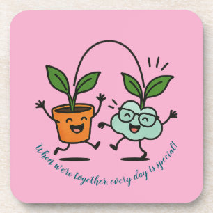 Samen Is Elke Dag Speciaal Mooie Plant onderzetter
