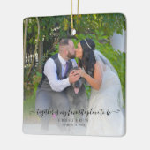 Samen is mijn favoriete plek om bruiloft te zijn keramisch ornament (Links)