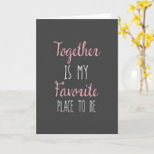 Samen is mijn favoriete plek om te zijn - Quote Kaart (Gele Bloem)