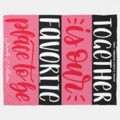 Samen is ons favoriet | Modern penseelscript Fleece Deken (Voorkant (Horizontaal))