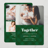 Samen is onze favoriete foto familie kerst feestdagenkaart (Voorkant / Achterkant)