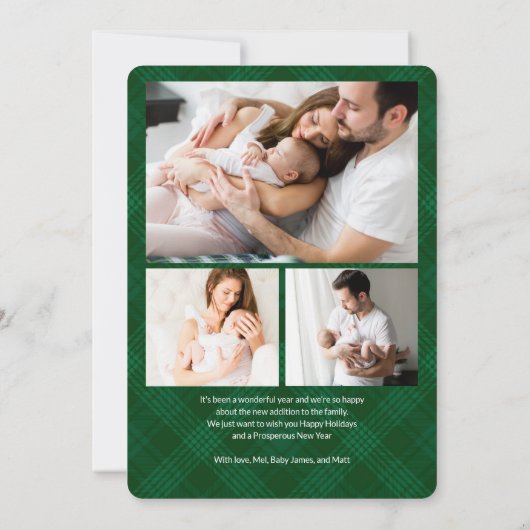 Samen is onze favoriete foto familie kerst feestdagenkaart (Achterkant)