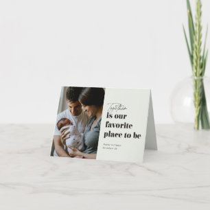 Samen is onze favoriete plaatfoto feestdagen kaart