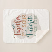 Samen is onze favoriete plaats om het Citaat van d Sherpa Deken (Voorkant (horizontaal))