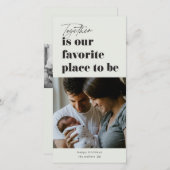 Samen is onze favoriete plek 3 Foto Feestdagenkaart (Voorkant / Achterkant)