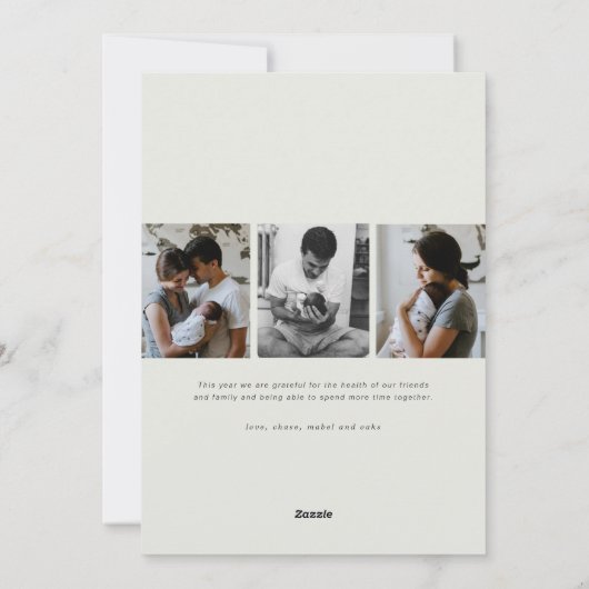 Samen is onze favoriete plek 4 Foto Feestdagenkaart (Achterkant)