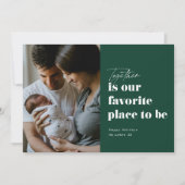 Samen is onze favoriete plek 4 Foto Feestdagenkaart (Voorkant)