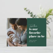 Samen is onze favoriete plek 4 Foto Feestdagenkaart (Staand voorkant)