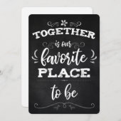 Samen is onze favoriete plek bedankkaart (Voorkant / Achterkant)