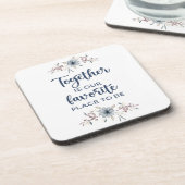 Samen is onze favoriete plek bier onderzetter (Linkerzijde)