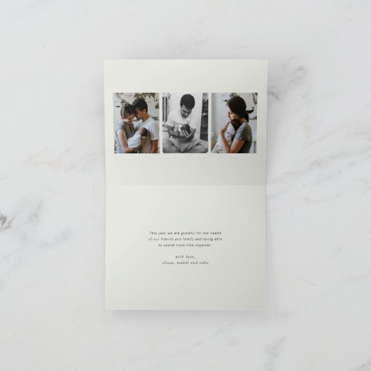 Samen is onze favoriete plek foto feestdagen kaart (Binnen)