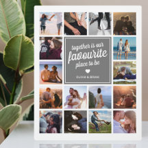 “Samen is onze favoriete plek” Fotocollage