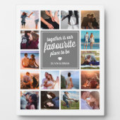 “Samen is onze favoriete plek” Fotocollage Fotoplaat (Voorkant)