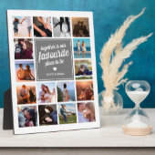 “Samen is onze favoriete plek” Fotocollage Fotoplaat (Zijkant)