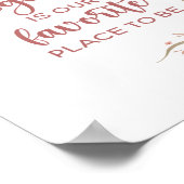 Samen is onze favoriete plek om poster te zijn (Hoek)