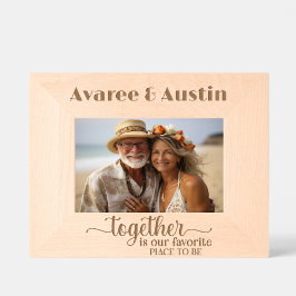 Samen is onze favoriete plek om te zijn gegraveerde lijstjes