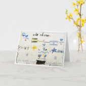 Samen Israel Wenskaart Kaart (Gele Bloem)