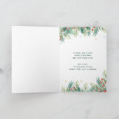 Samen kerstfeest feestdagen kaart (Binnen)