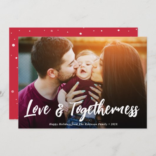 Samen kerstvakantie kaart (Voorkant / Achterkant)