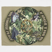 Samen kiezen we vrede fleece deken (Voorkant (Horizontaal))