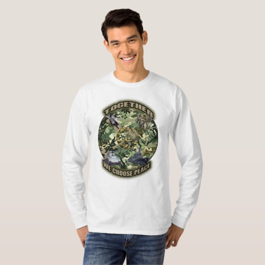 Samen kiezen we vrede t-shirt (Voorkant volledig)