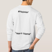 Samen kiezen we vrede t-shirt (Achterkant)