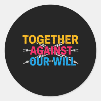 Samen Koud Tegen Onze Wil Toespraak voor Jongens e Ronde Sticker