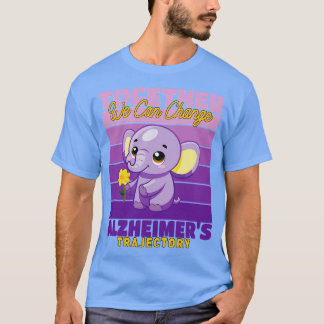 samen kunnen we de koers van alzheimer veranderen t-shirt