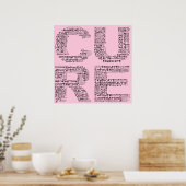 Samen kunnen we een cru vinden (zwarte tekst) poster (Keuken)