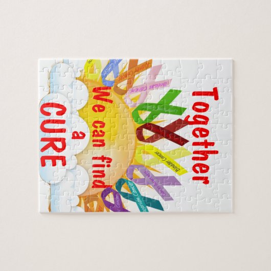 Samen kunnen we een CURE vinden Legpuzzel (Horizontaal)