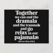Samen kunnen we een einde maken aan de drama's en  briefkaart (Voorkant)