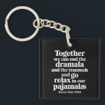 Samen kunnen we een einde maken aan de drama's en  sleutelhanger<br><div class="desc">Samen kunnen we een einde maken aan de drama's en de trauma's</div>