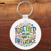 Samen kunnen we een verschil maken sleutelhanger (Voorkant)