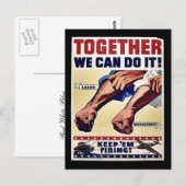 Samen kunnen we het doen! briefkaart (Voorkant / Achterkant)