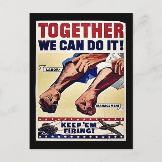 Samen kunnen we het doen! briefkaart (Voorkant)