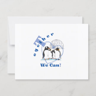 Samen kunnen we het | Motiverende quote  Briefkaart
