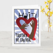 Samen kunnen wij helen - steun Haïti Kaart (Gele Bloem)