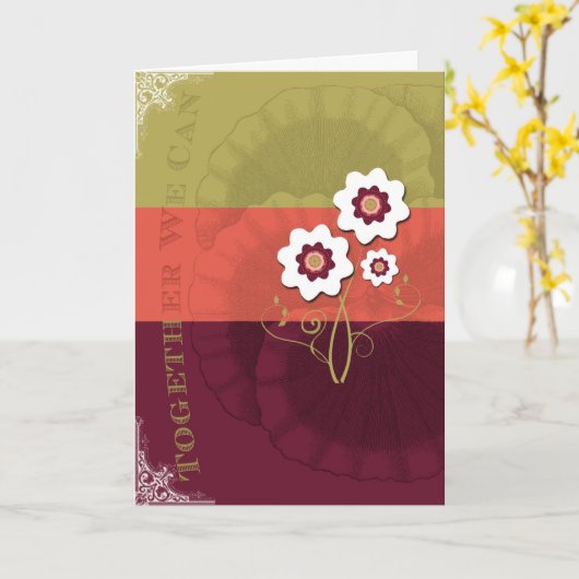 Samen kunnen wij kaart (Gele Bloem)