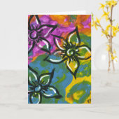 Samen lachen kaart (Gele Bloem)