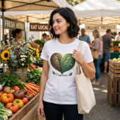 Samen Leaf Heart Romantisch Dames T-shirt