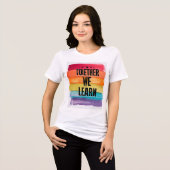 Samen leren we Tri-Blend shirt (Voorkant volledig)
